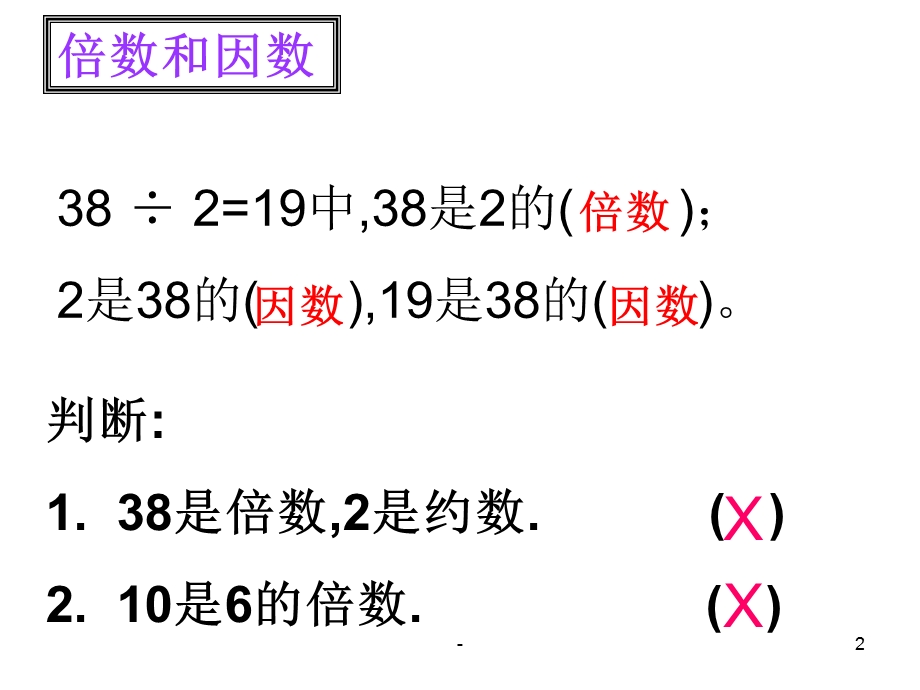 因数和倍数复习课课件.ppt_第2页