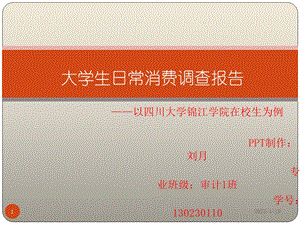 大学生日常消费调查报告课件.pptx