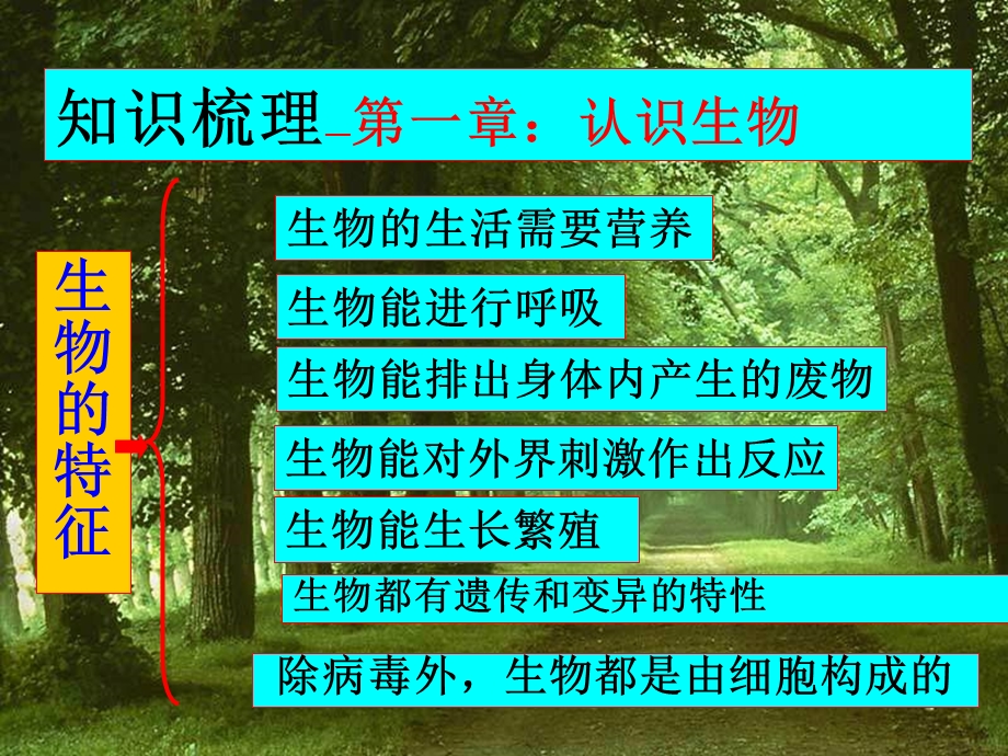 第一单元生物和生物圈复习ppt课件.ppt_第2页