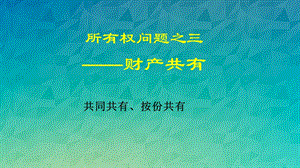 物权法共有课件.ppt