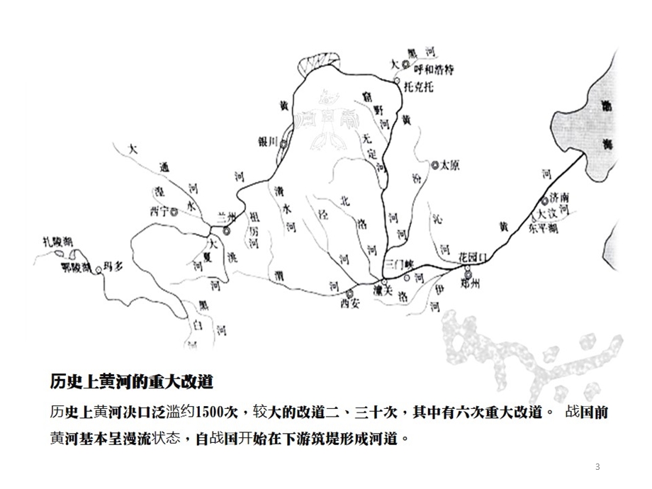 盘古设祭以来历史上黄河的六次重大改道课件.ppt_第3页