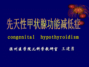 第17章先天性甲状腺功能减低症课件.ppt