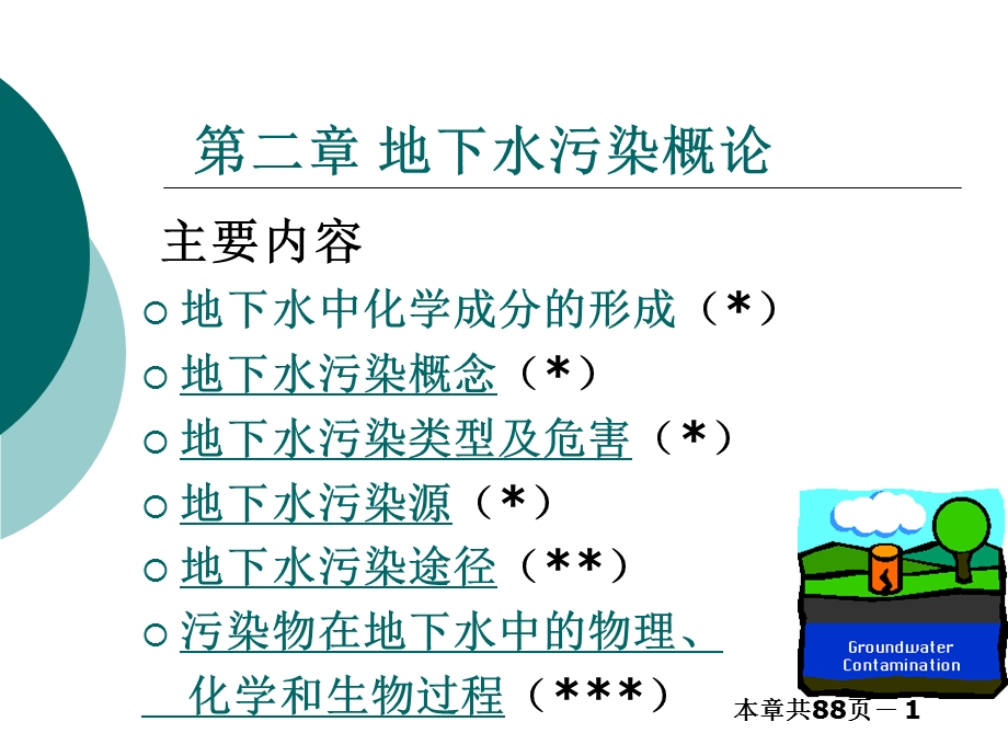 第二章地下水污染概论课件.ppt_第1页