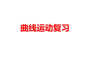 曲线运动复习课件.ppt