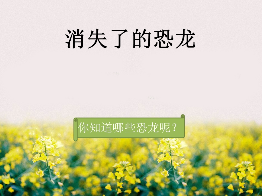 消失了的恐龙课件.ppt_第1页