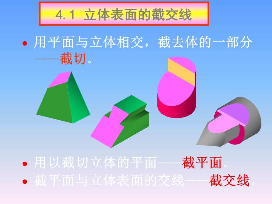 机械制图教程第四章立体表面的交线课件.ppt_第2页