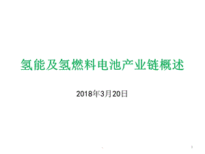 氢能与氢燃料电池产业链概述课件.pptx