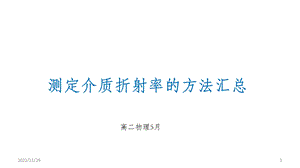 测定介质折射率的方法汇总课件.pptx