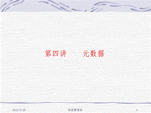 第四讲元数据课件.ppt