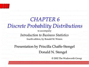 Probability-Distributions(商务统计导论英文版)课件.ppt