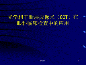 OCT在眼科临床检查中的应用课件.ppt