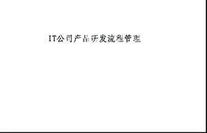 IT公司产品研发流程管理课件.ppt