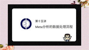 Meta分析的数据处理流程教材(-33张)课件.ppt