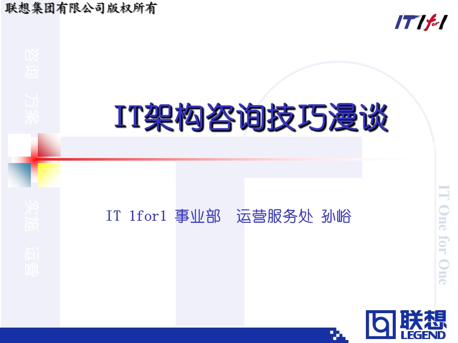 IT架构咨询技巧漫谈课件.ppt_第1页