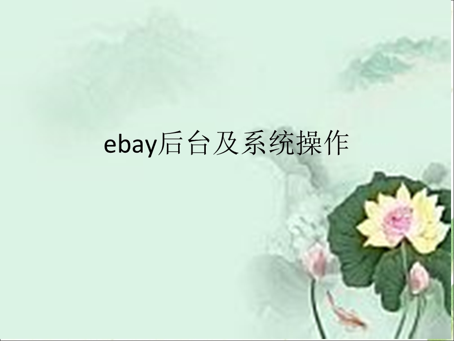 ebay后台及系统操作课件.ppt_第1页