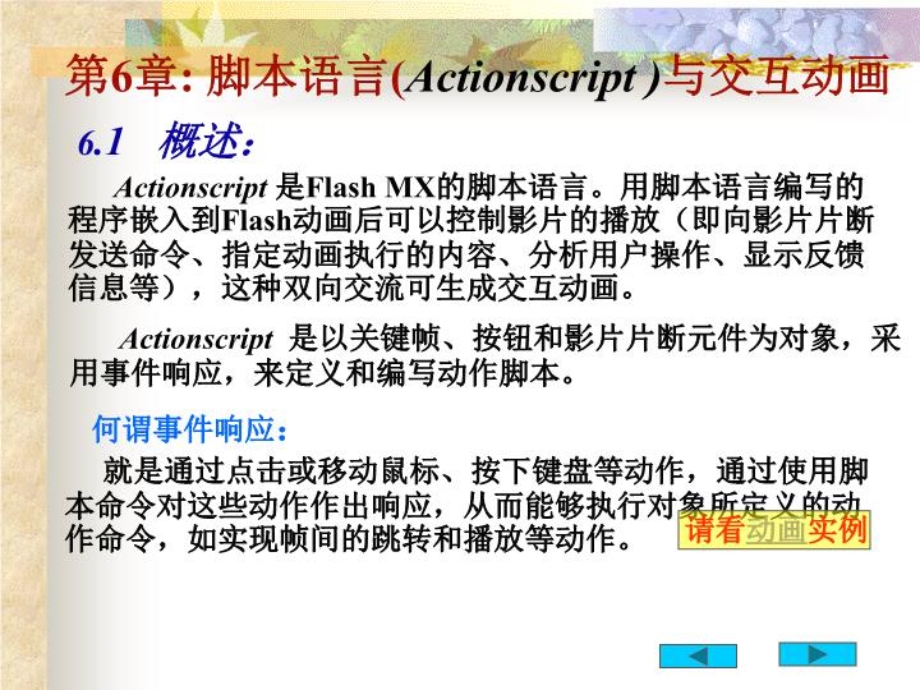 flash中脚本语言与交互动画制作技巧课件.ppt_第1页