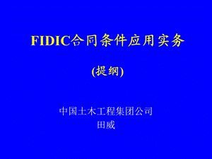 FIDIC合同条件应用实务(-24张)课件.ppt