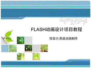 Flash动画设计项目教程项目六高级动画制作课件.ppt