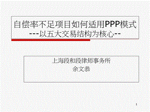 PP模式五大交易结构精讲课件.ppt