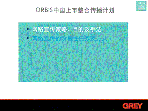 orbis上市网络宣传方案.ppt