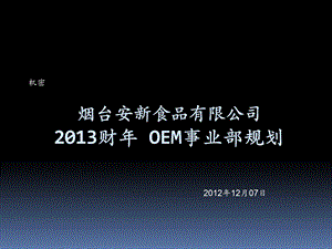 OEM事业部战略规划报告课件.ppt