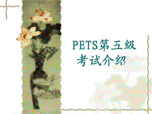 PETS第五级考试介绍课件.ppt