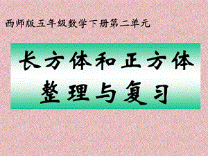 《长方体和正方体整理与复习》课件.解析.ppt