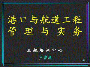 一级建造师《港口与航道工程管理与实务》ppt课件专业工程技术.ppt