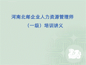 高级人力资源管理师培训 第1章 人力资源规划课件.ppt