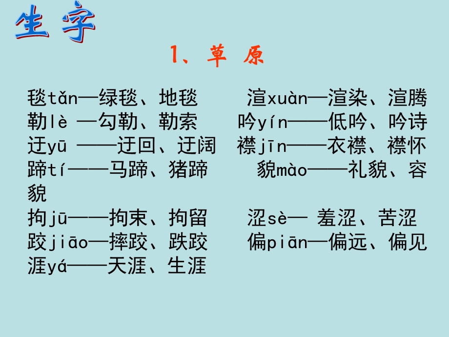 语文五年级下册第一单元知识点汇总优质课完美版课件.ppt_第1页