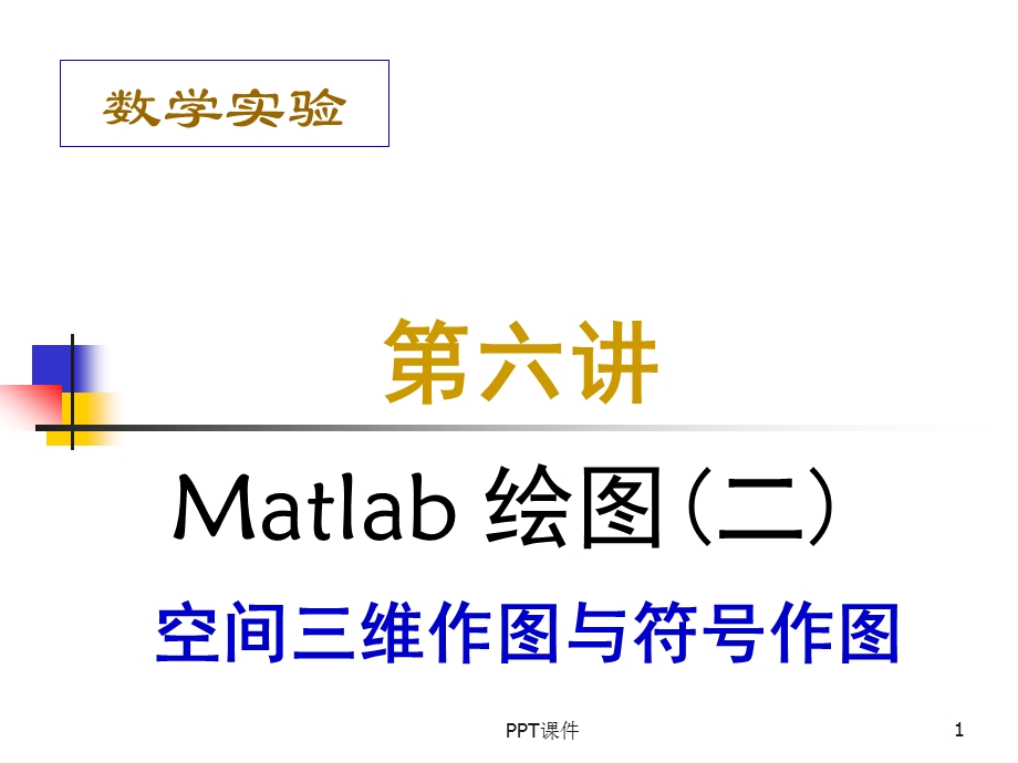 matlab的空间三维作图与符号作图ppt课件.ppt_第1页