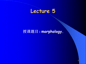 英语语言学之Morphology课件.ppt