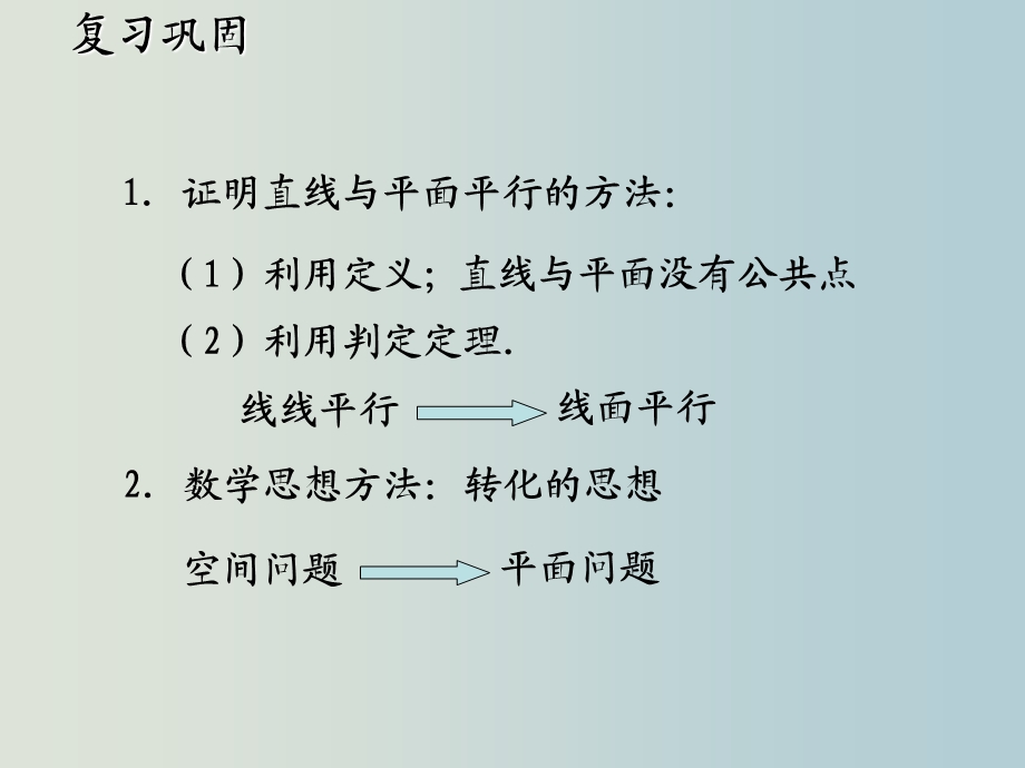 高一数学面面平行的判定ppt课件.ppt_第2页