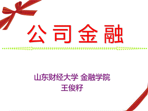 《公司金融》第1章.导论课件.ppt