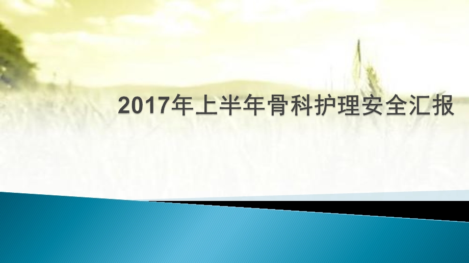 骨科护理安全汇报课件.pptx_第1页