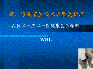 髋膝关节置换术后护理及功能康复ppt课件.ppt