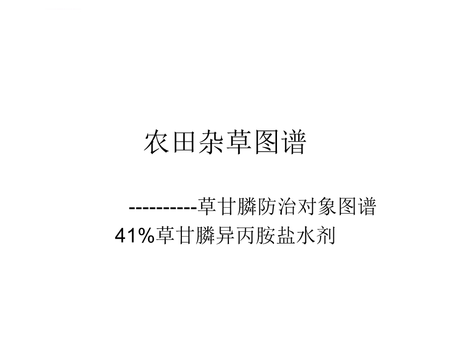 高清杂草图谱ppt课件.ppt_第1页