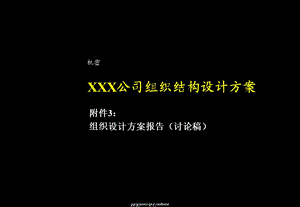 XXX公司组织结构设计方案.ppt