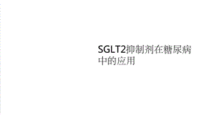 SGLT2抑制剂在糖尿病中的应用课件.ppt