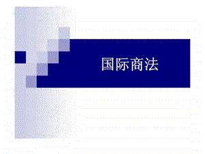 《国际商法》课件.ppt