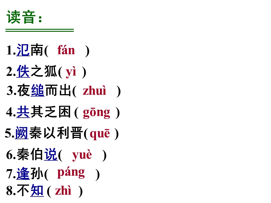 《烛之武退秦师》《左传》(习题)课件.ppt_第3页