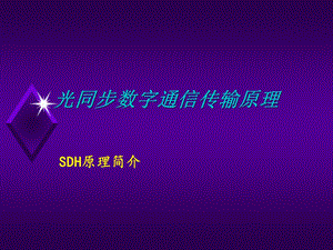 SDH原理(华为)解析课件.ppt