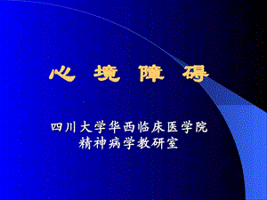 《心境障碍》课件.ppt