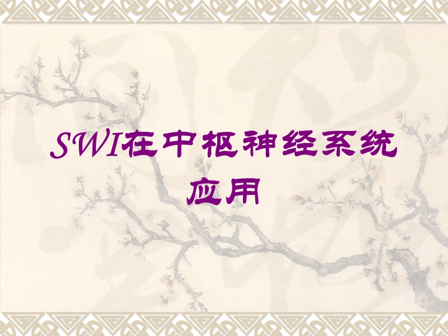 SWI在中枢神经系统应用培训课件.ppt_第1页