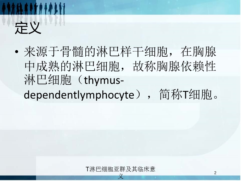 T淋巴细胞亚群及其临床意义培训课件.ppt_第2页