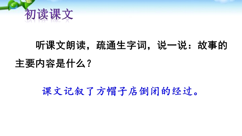 人教部编版三年级语文下册26方帽子店优秀课件.ppt_第3页