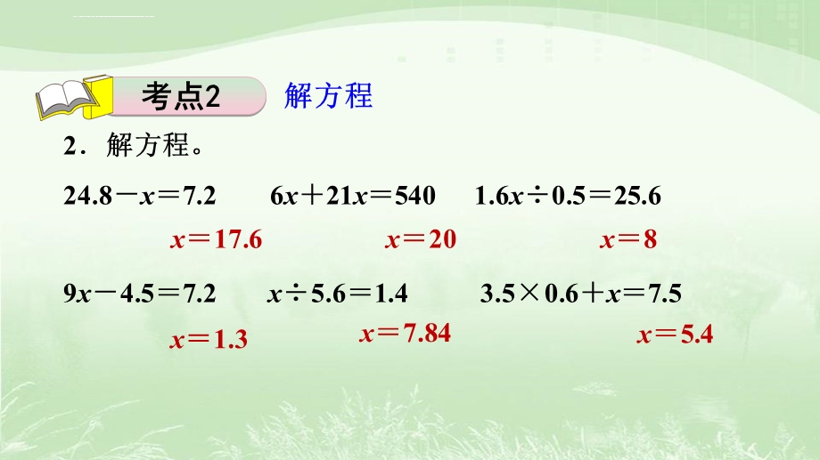 苏教版五年级数学下册期末整理与复习课件.ppt_第3页