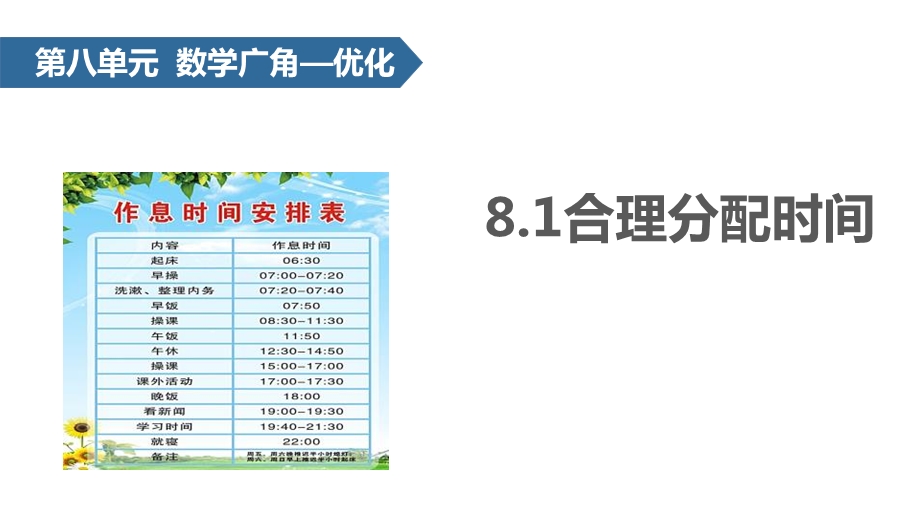 人教版合理分配时间数学广角优化课件内容完整.pptx_第2页