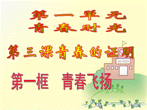 人教版《道德与法治》七年级下册31青春飞扬课件(共18张).ppt