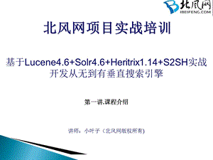 Lucene开发实例教程01课程介绍ppt课件.ppt